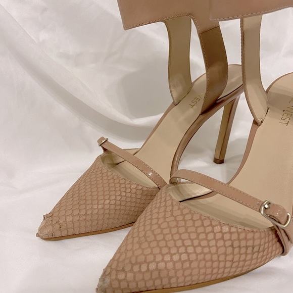 Nine West heels mules in nude size 6 - Picture 4 of 7